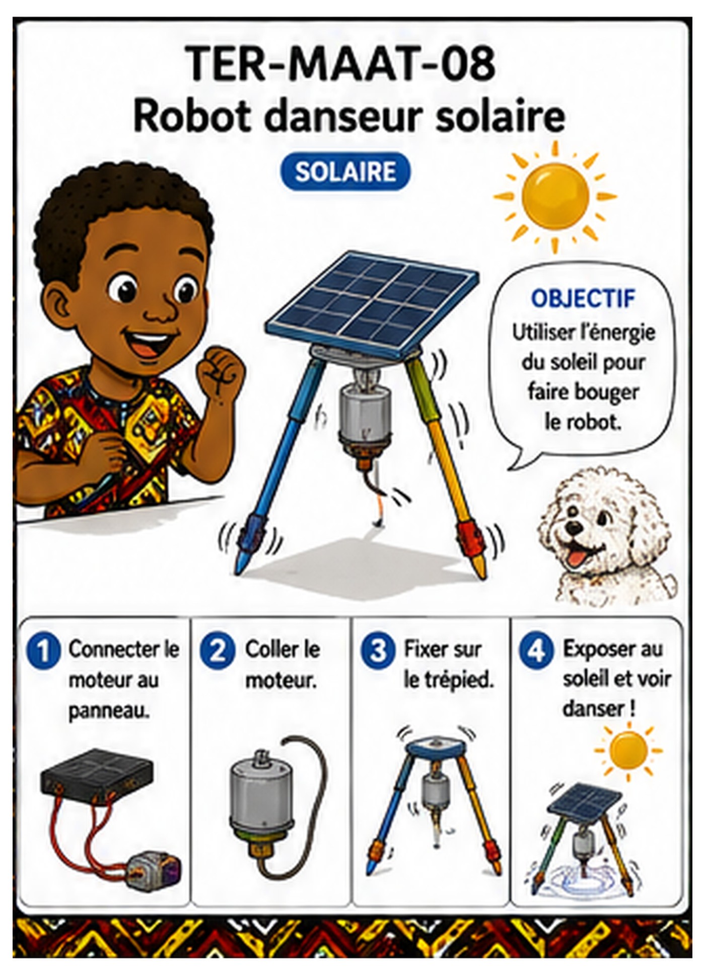Robot danseur solaire